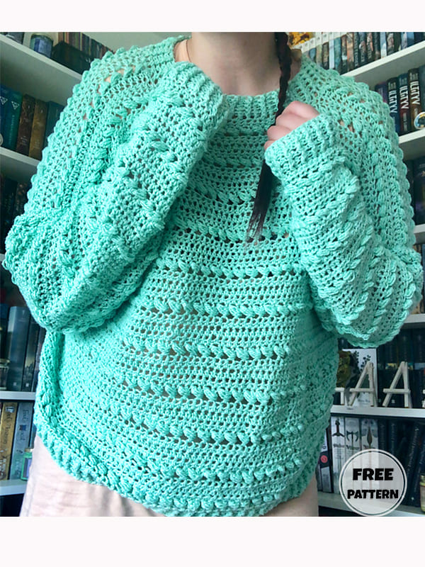 Sunny Crochet Womens Sweater