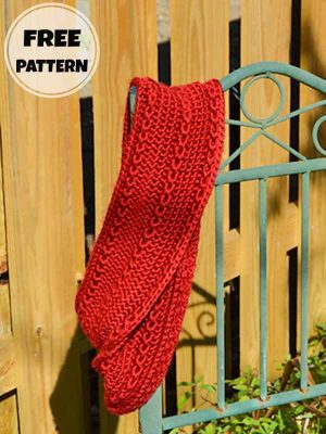 Free Star Stitch Infinity Scarf Crochet Pattern